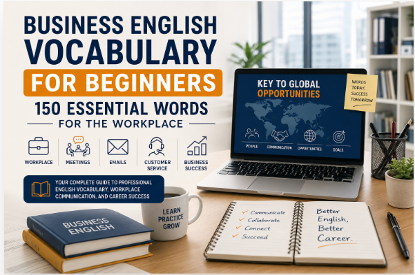Business English Vocabulary for Beginners: 150 Essential Workplace Words & Professional Phrases